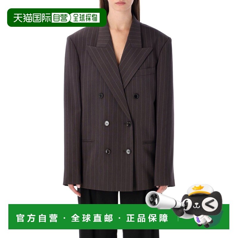 1h可退 香港直邮magda butrym 女士 MAGDA BUTRYM 细条纹双排扣西,女装/女士精品,风衣,淘宝优惠券,粉丝福利购,淘宝优惠卷