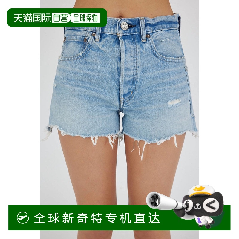 自营 moussy浅蓝色女式Mckendree短裤-浅蓝色 【美国奥莱】直发
