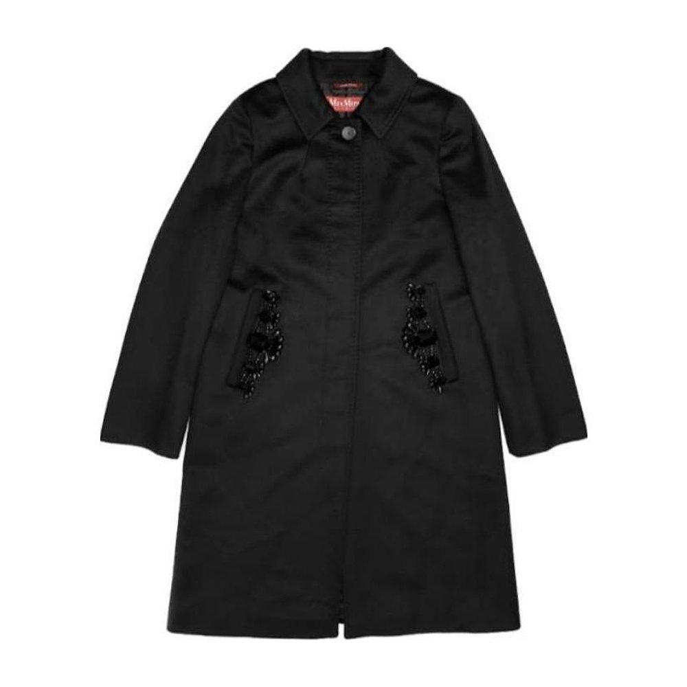 MAX MARA 女士外套 6086164906011 AW2021 黑色 翻领大衣