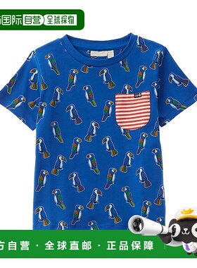 自营 jojo maman bebeJoJo Maman 小巨嘴鸟和鹦鹉印花 T 恤 - 蓝