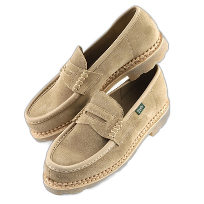 PARABOOT绒面乐福鞋懒人一脚蹬