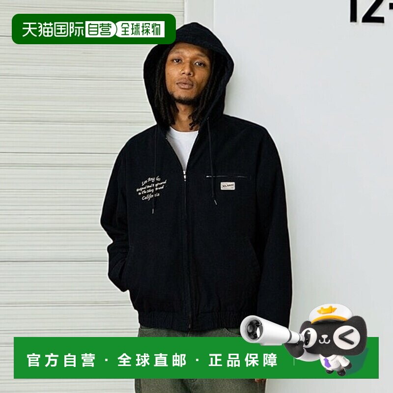 1h可退 日本直邮XLARGE 男女同款 加厚棉质连帽工装夹克 双口袋设