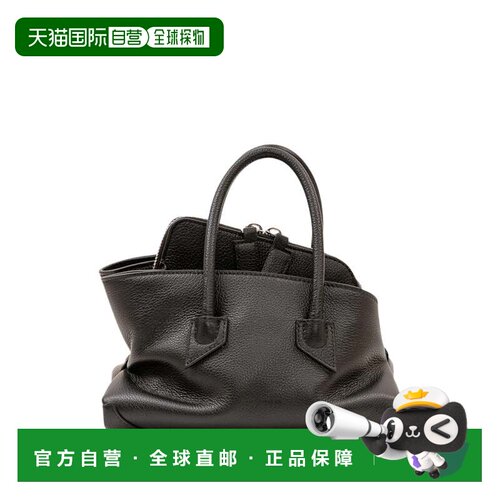 自营the atticoThe Walk迷你卵石纹迷你手提包-黑色 美国奥莱直发