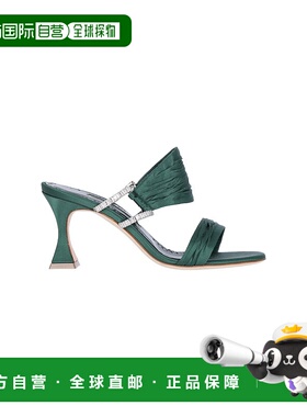 香港直邮MANOLO BLAHNIK 莫罗 伯拉尼克 女士 绿色凉鞋 323250600