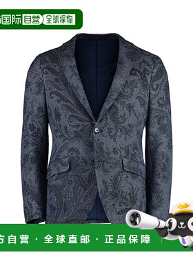 1h可退 香港直邮潮奢 Etro 艾特罗 男士 单排扣精裁西装外套 MRCB