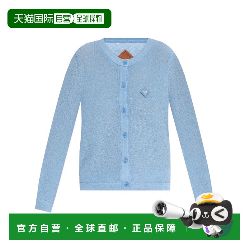 香港直邮MCM 女士针织毛衣 MFDFAMM02L8 AW2025 蓝色 长袖针织开