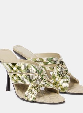 Burberry 巴宝莉 女士 Cabana 90 格纹凉拖 001302