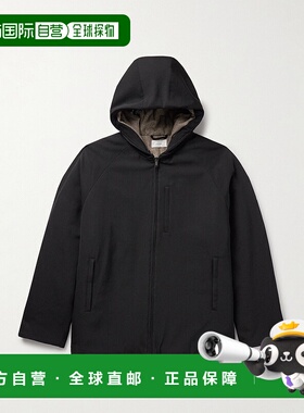 1h可退 香港直邮The Row 男士 Horatio 带里衬羊毛/斜纹布连帽大