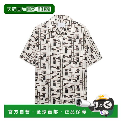 香港直邮PRADA 男士衬衫 UCS414SUMO19GWF0S8V SS2026 卡其色