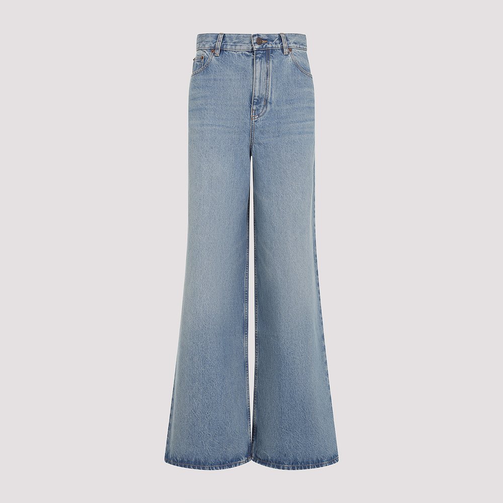 CHLOÉ 女士牛仔裤 CH25UDP3225344N SS2025 蓝色 Wide leg jeans