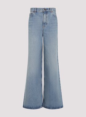 CHLOÉ 女士牛仔裤 CH25UDP3225344N SS2025 蓝色 Wide leg jeans