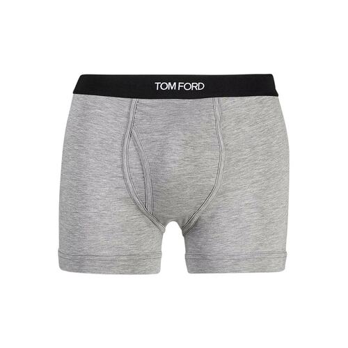 TOM FORD 男士泳装 T4XC31410020 CO 灰色 徽标平角裤两件装