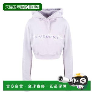 1h可退 香港直邮Givenchy 纪梵希 女士 徽标短款卫衣 BWJ0253Z77