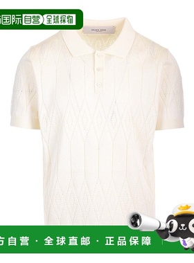 1h可退 香港直邮潮奢 GOLDEN GOOSE 男士 灰白色 Short Sleeve Ar