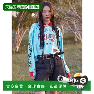 CROP 韩国直邮ASIF RODEO 女士运动T恤CA23CLT007SB FOOTBAL CALIE