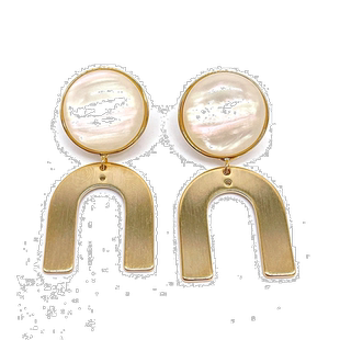 自营 Adornia 吊式耳环金 - 黄色 美国奥莱直发