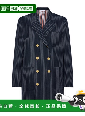 香港直邮THOM BROWNE 女士大衣 FDSF32AF0932415 AW2025 蓝色夹克