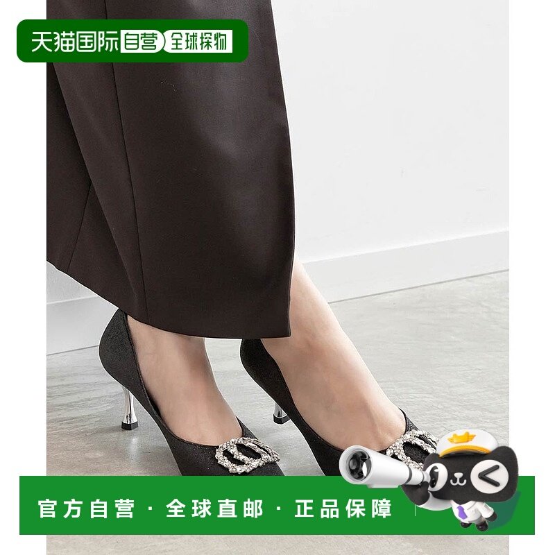 日本直邮RANDA 视觉扣闪粉高跟鞋 RA041BW016816 黑色