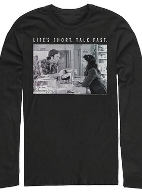 Fifth Sun|男士《吉尔莫女孩》电视餐厅 Photobox 长袖圆领 T 恤