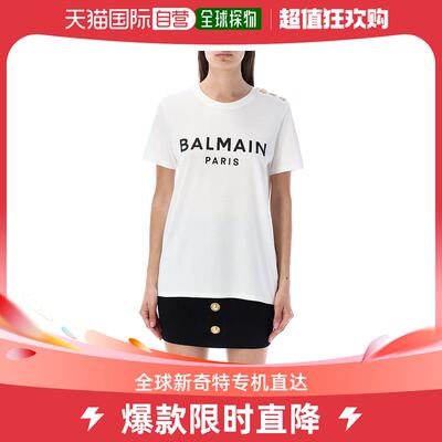 香港直邮BALMAIN 女士T恤 BF1EF005BB02GAB