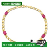 Mimi 椭圆形切割红宝石路边链接站手链 自营 TGW Max 克拉