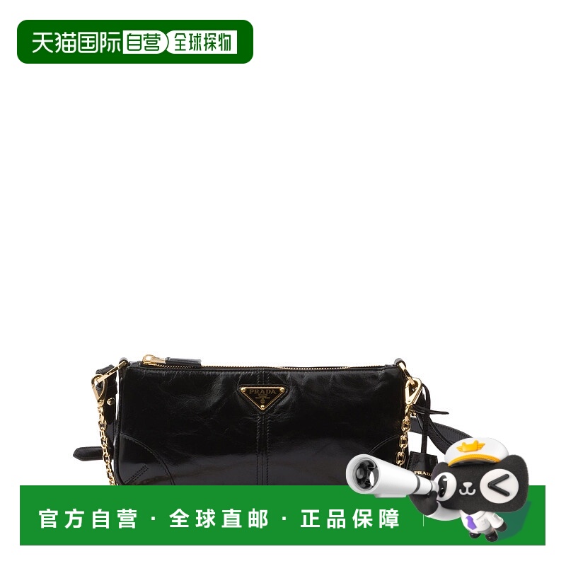 1h可退 香港直邮PRADA 女士斜挎包 1BC2212CYRF0002 SS2025 黑色