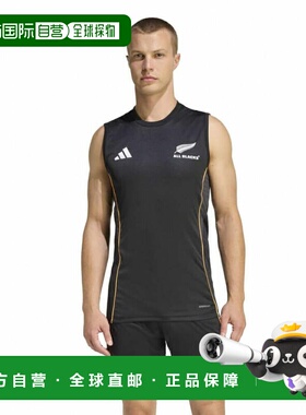 日本直邮adidas 男子全黑队漫威图案运动背心 JV9967 黑色