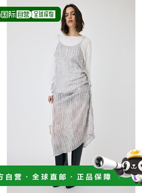 日本直邮MOUSSY SHEER FRILL 吊带裙 [MO1164EW033459] 白色
