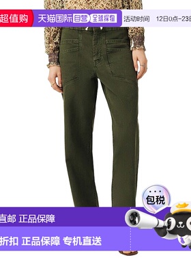 自营ba&sh Fima Linen-Blend Pant - brown 美国奥莱直发休闲裤