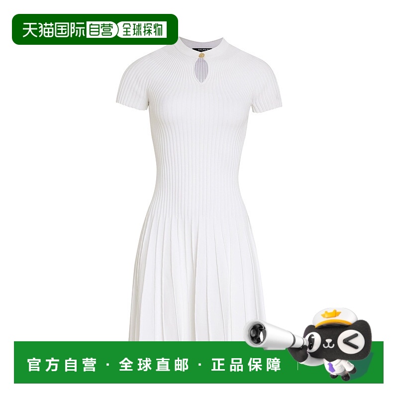 1h可退 香港直邮BALMAIN 女士连衣裙 CF0R7091KG360FA SS2024 白