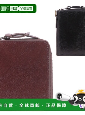 日本直邮Avirex 双折钱包圆形钱包Bide ax9101黑色/巧克力色男女