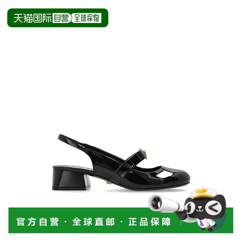 1h可退 香港直邮VERSACE 女士高跟鞋 1018457D2VE1B00V SS2025 黑