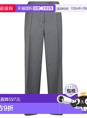 1h可退 香港直邮Pinko 品高 女士 直筒褲 106140A30C grey灰色 舒