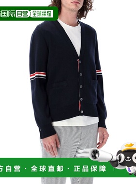 香港直邮THOM BROWNE 男士针织毛衣 开衫蓝色 MKC310AY3007415 CO