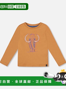 自营deux par deuxOrganic Cotton Long Sleeve T-Shirt Cashew B