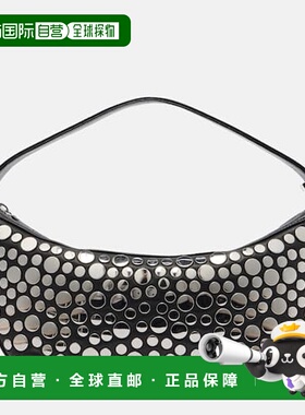 1h可退 香港直邮潮奢 Staud 女士 Demy 小号铆钉皮革肩包