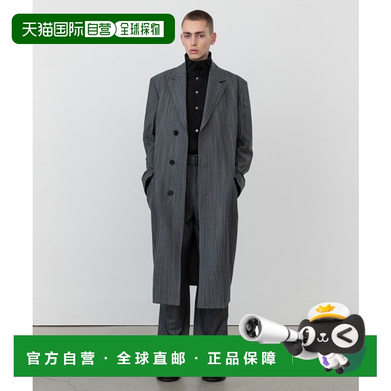 韩国直邮INSILENCE设计师款通用日常休闲宽松时尚大衣IM2B4TR04DG