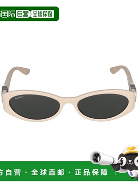 1h可退 香港直邮GUCCI 女士眼镜 GG1660S004 AW2025 黑色 椭圆形