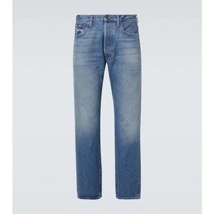 褪色设计直筒牛仔裤 男士 000276 华伦天奴 Valentino