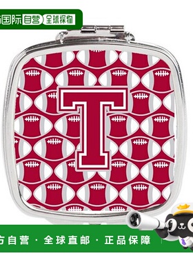 自营 Carolines Treasures CJ1065-TSCM 字母 T 足球深红色&正品