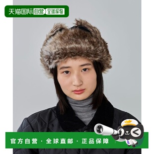 1h可退 日本直邮OVERRIDE 女装 仿皮毛一体 保暖飞行帽 可机洗2WA