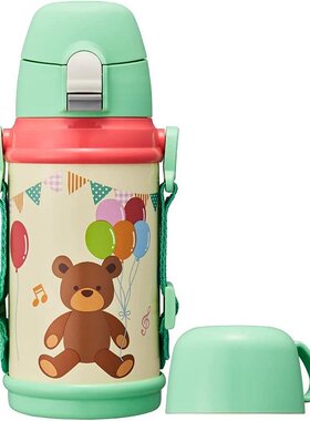 【日本直邮】Doshisha2WAY儿童水壶600ml熊DBKS600KM