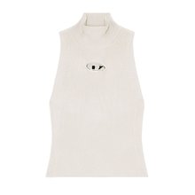 DIESEL 女士衬衫 A130200DLAX9CJ AW2024 白色 高领针织背心