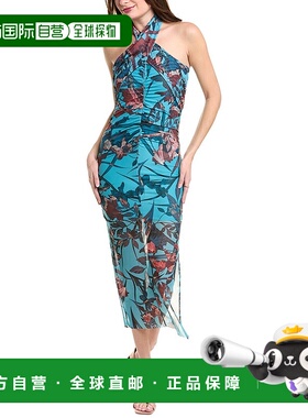 自营 All Saints Kaih Batu Midi连衣裙-蓝色 美国奥莱直发