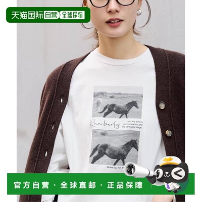 1h可退 日本直邮FRAMeWORK 马匹照片长袖T恤
