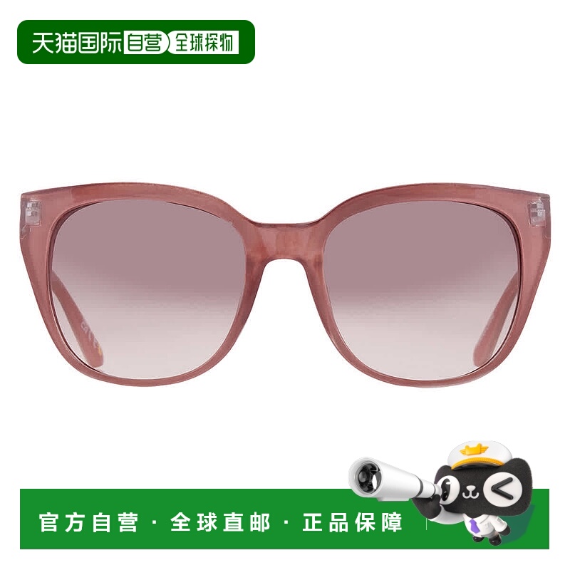 自营Nine West 53926RNJ616 Brown Cat Eye Ladies Sunglasses 10