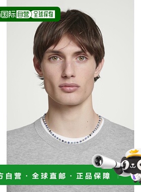 自营欧洲直邮COS 男士银色/白色黄铜项链新款