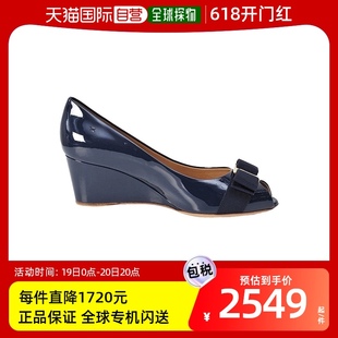 0539742 香港直发SALVATOREFERRAGAMO菲拉格慕蝴蝶结鱼嘴坡跟鞋