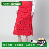 香港直邮FARM RIO 女士 1h可退 红色亚麻心形半身裙 344513LIL002