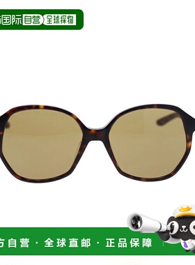 【99新未使用】香港直邮BALENCIAGA 女士太阳镜 BB0005S002 CO 棕